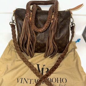 NOT FOR SALE - BRAND NEW! Vintage Boho Bags Upcycled Louis Vuitton Speedy 30 Bag